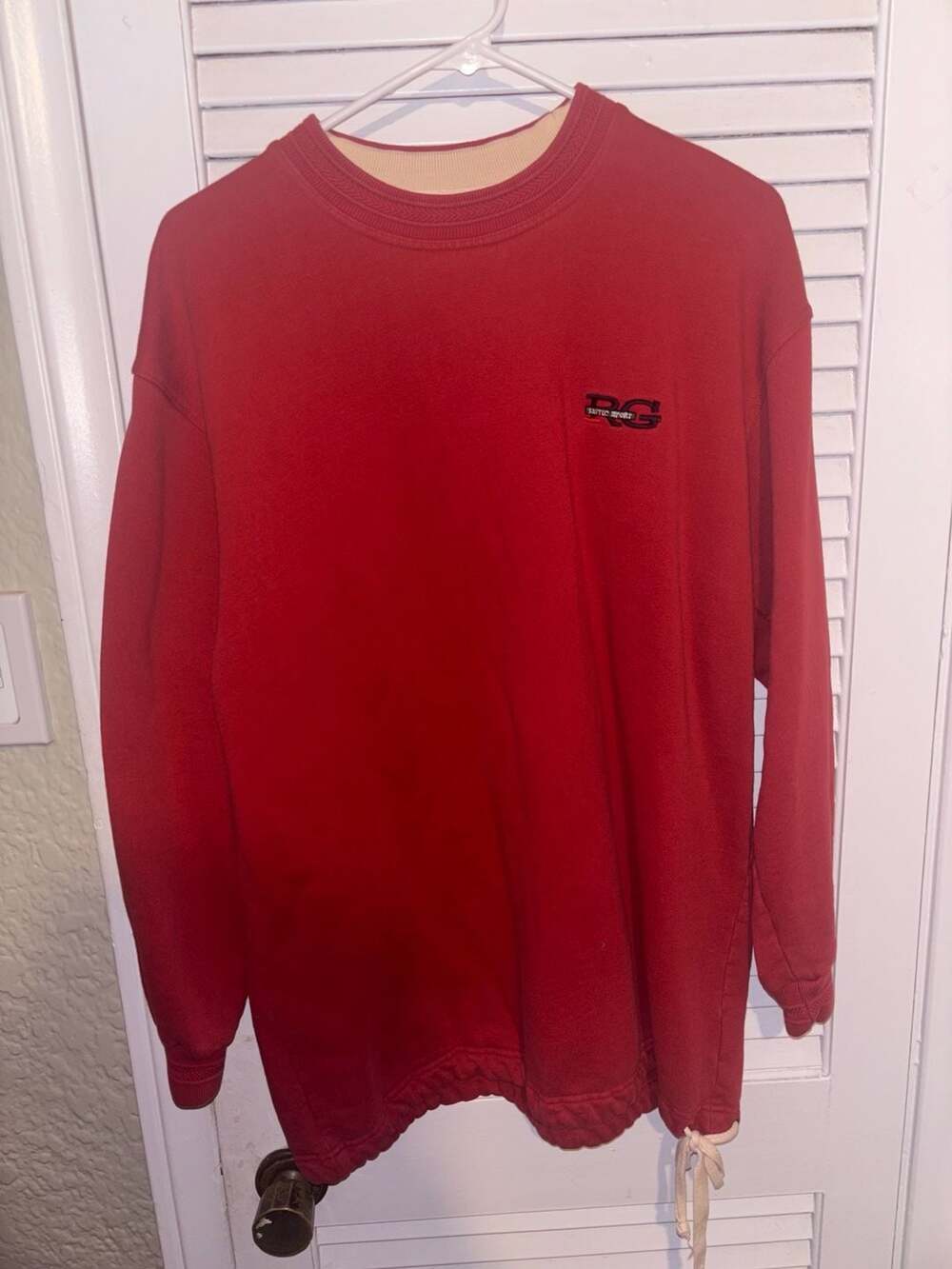 Red/Green Two-Piece Sweatshirt and Joggers Lounge Set